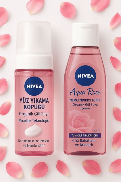 Aqua Rose Facial Cleansing Foam 150 ml Tonic 200 ml