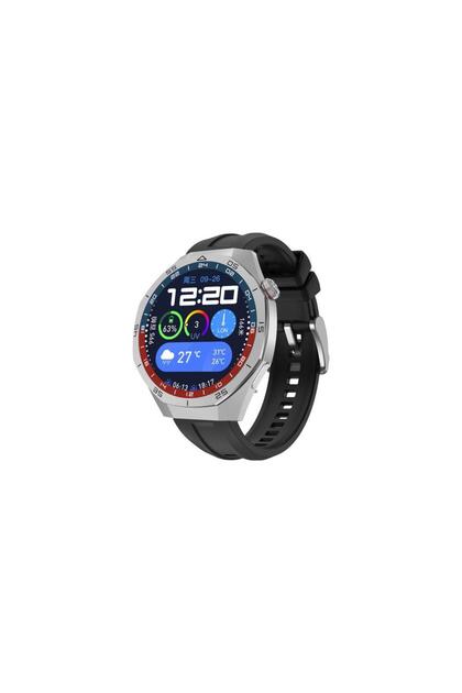 Sunix Amoled Ekran 48mm Metal Ve Silikon Kordonlu Akıllı Saat Gri