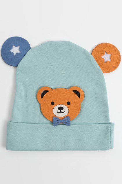 Bear Pattern Colorful Men's 0-12 Months Hat