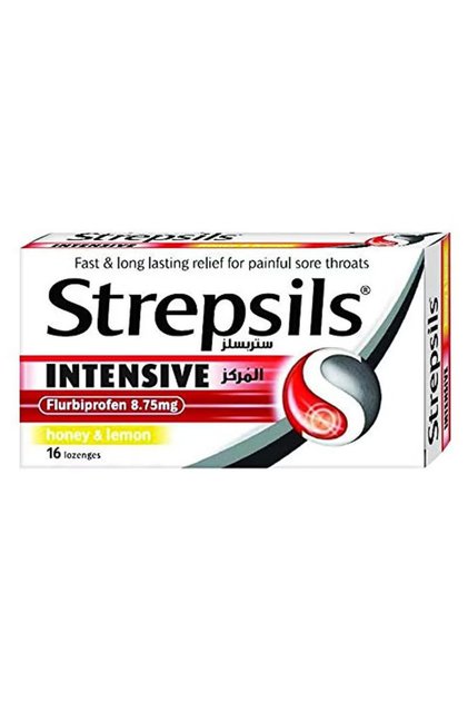 Strepsils Intensive Honey & Lemon Lozenges – 16's