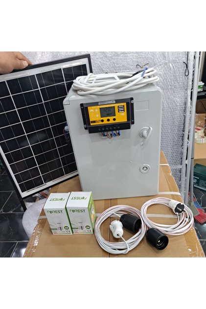 Dürüst- Taşınabilir Güç Istasyonu Solar Sistem Telefon Sarji Aydınlatma Paketi 300 Watt
