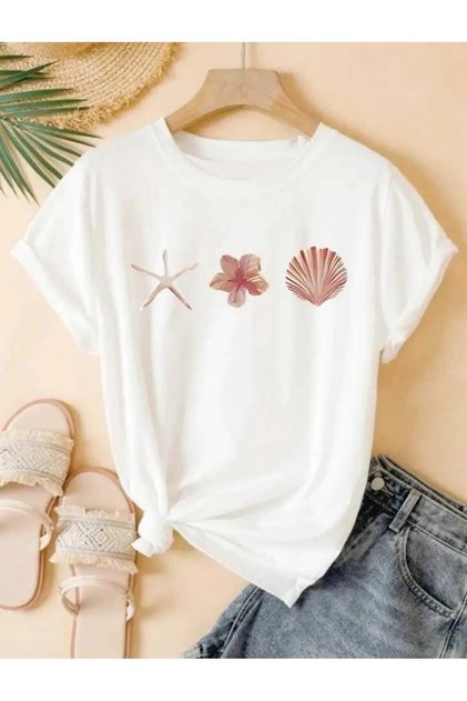 Unisex Starfish Special Design Front Printed Design Tshirt