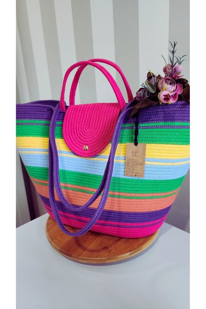 Handmade Design Beach Bag, Shoulder Bag, Arm Bag