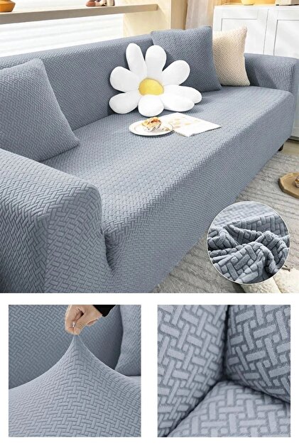 koltuk örtüsü tuğla desen koltuk kılıfı esnek yıkanabilir 3 kişilik bir adet sofa cover