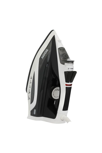 Steam Iron, 400 ml, 2400 W, 4 Heat Levels - White/Black