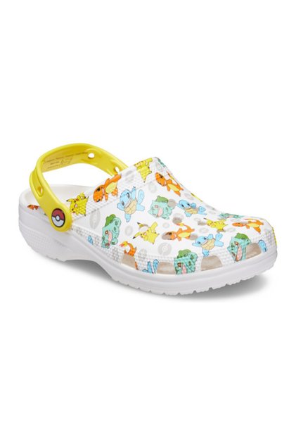 Saboți clasici Pokemon 2 - alb/multicolor