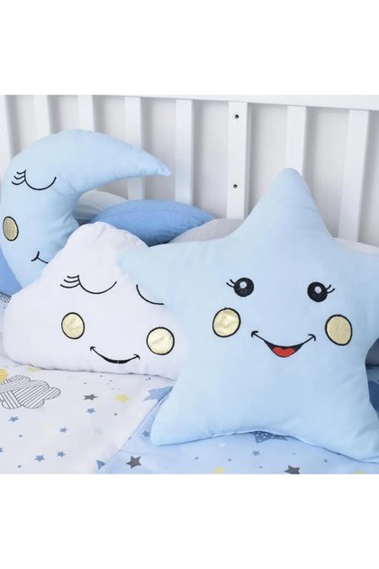 - Kids Bedding Pillow Set Blue – 3 Pieces