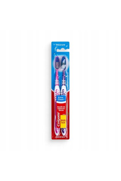 Set 2 periute de dinti, Colgate, Cauciuc, Extra Clean, Multicolor