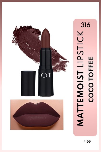 Mattemoist Lipstick Mat Bitişli Ruj 316 Coco Toffee - Kahverengi