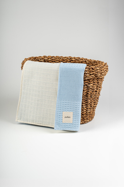 Pike Patterned Anti-Sweat Summer Cover 100% Cotton Baby Cover 90 X 115 cm