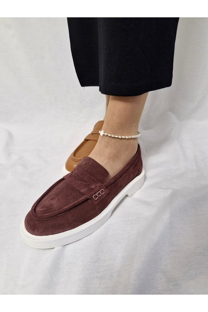 Genuine Leather Stylish and Comfortable Women's Loafer Shoes Comfortable and Elegant Choice for Daily Wear