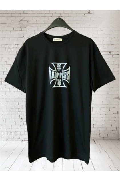 ArdaEge Oversize West Coast Choppers Baskılı %100 Pamuk T-shirt