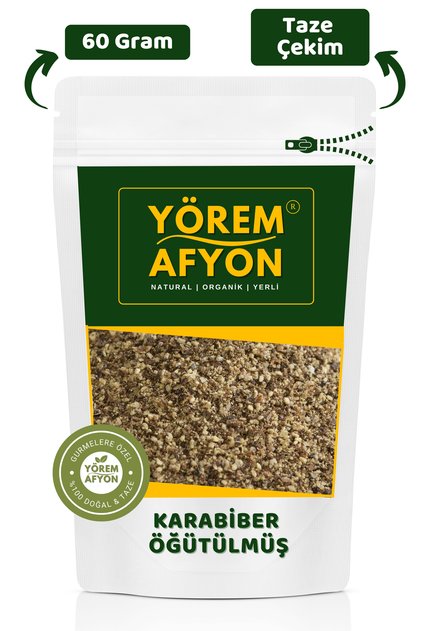 Türk Mutfakların Vazgeçilmezi Saf Ve Katkısız Taze Çekim Toz Karabiber {piper Nigrum} | 60gr.