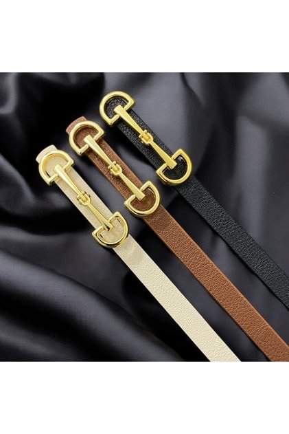 3-Pack Deal Product Long Buckle Thin Belt for Women, Coat Belt, Shirt Belt, Dress Belt