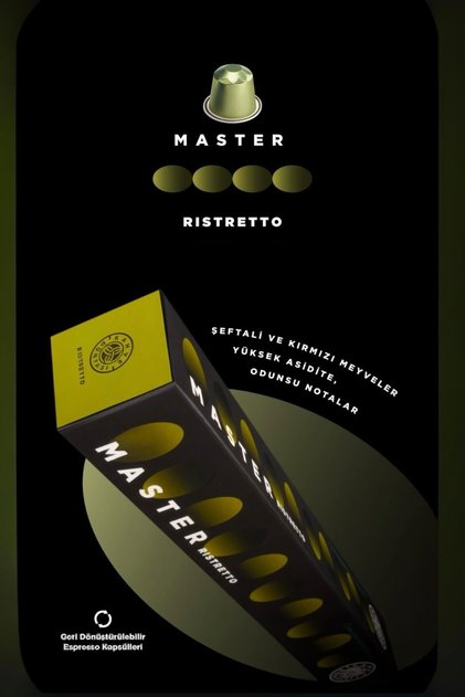 Ristretto Kapsül Kahve 10’lu Kutu | Yoğun Aroma | Tüm Kapsül Kahve Makineleriyle Uyumlu