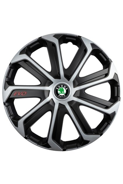 Set de 4 capace de roți pentru Skoda, model Evo, R14, SKODA