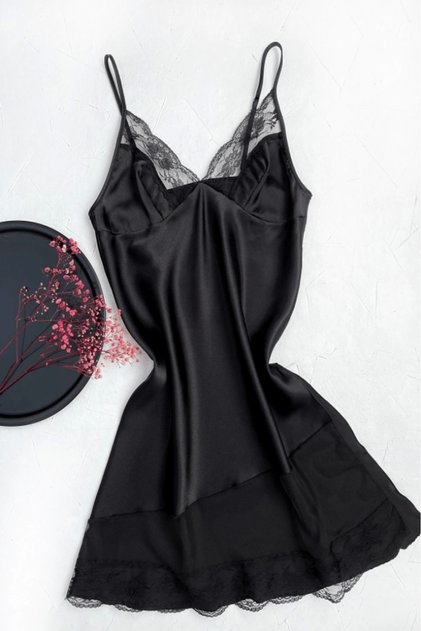 Slit Satin Nightgown