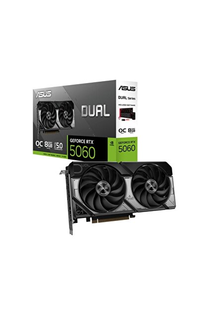 ASUS Dual GeForce RTX 5060 OC 8GB GDDR7 128Bit HDMI/DP Ekran Kartı