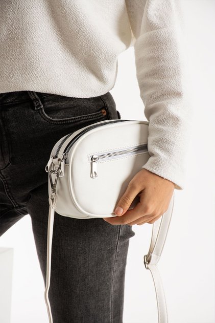 3 Compartment Lined Soft Leather Crossbody and Shoulder Bag 1423