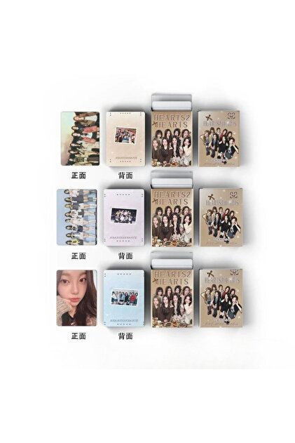 タレントカード Hearts2Hearts Star 3.0 Kpop Dünyasi HEARTS2HEARTS Çift Yön Baskılı Hologramlı/Lomo Card