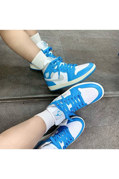 Nike Air Jordan 1 Mid Mavi Sneaker Sportie - Fiyatı, Yorumları