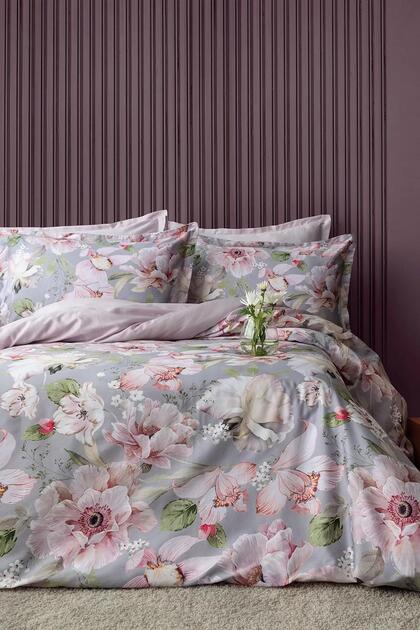 Issimo Vanie 60% Tencl ™ Lyocell 40% Cotton Digital Satin Double Duvet Cover Set