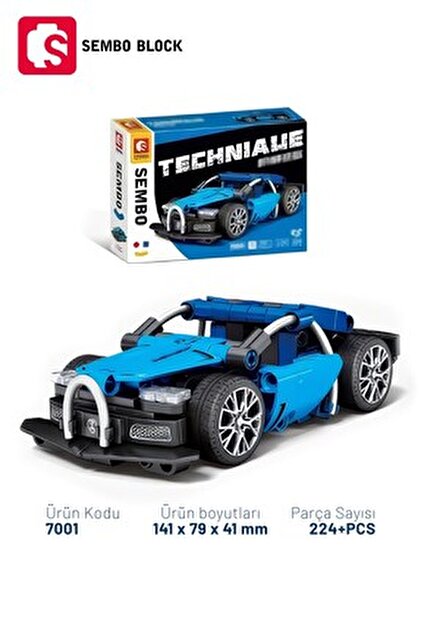 Sembo Block Exotic Cars BMW M4 GT3 Yapı Bloğu Seti – 387 Parça