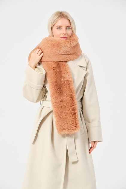 Thick Soft Furry Scarf, Winter Warm Plush Camisole Neck Collar