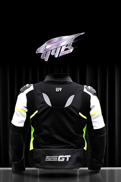 yyk FORTE GT TiTAN Neon Sarı, Hörgüçlü Koruma Deri Tekstil 4