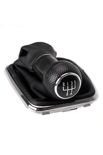 Manșon schimbător de viteze + manșon compatibil cu Volkswagen Golf 4 MK4 1997-2005 1J0 711 113 - 5 23mm Negru