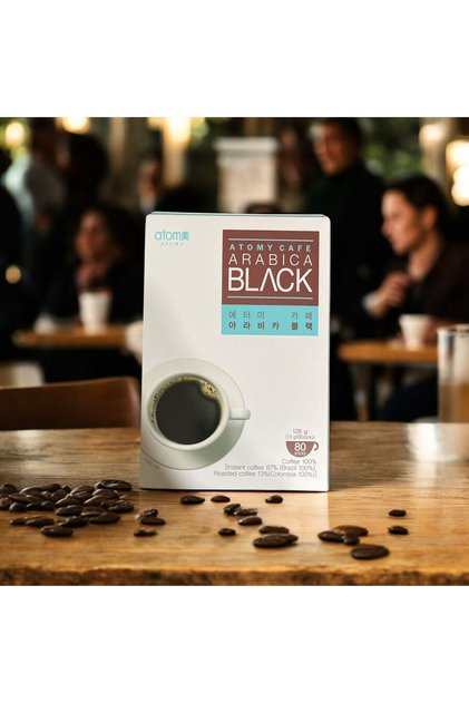 Cafe Arabica Black Hazır Kahve 128 gr - 80 Stick - %100 Arabica Kahve Çekirdekleri