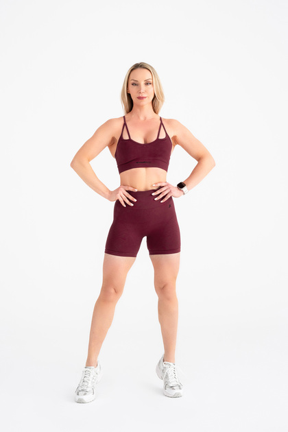 Pushup detaylı toparlayıcı çembeli spor şort