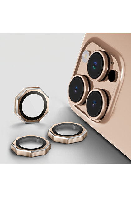 Fibaks iPhone 15 Pro/Pro Max ve 16 Pro/Pro Max Köşeli Sekizgen