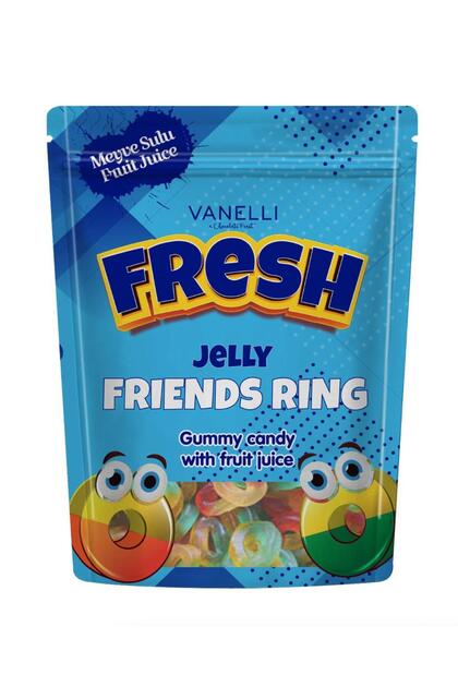Vanelli̇ Fresh Jelly Soft Candy- Rings 200 Gr