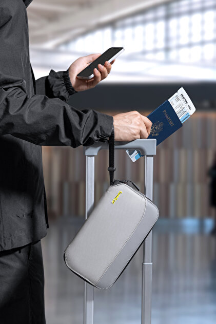 Navigator T03 Gray Passport Bag - T03M1G1