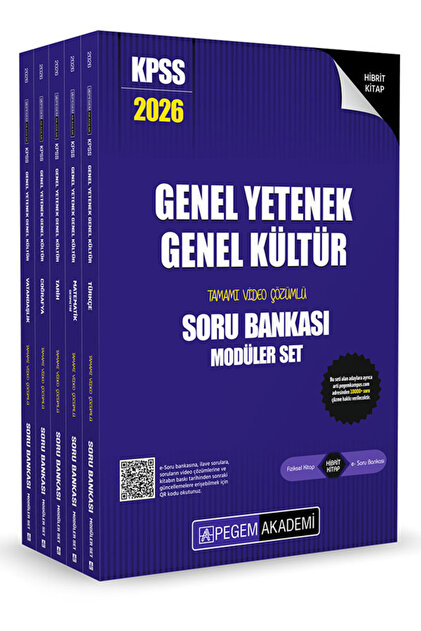Pegem Akademi Yayıncılık 2026 KPSS Genel Yetenek Genel Kültür