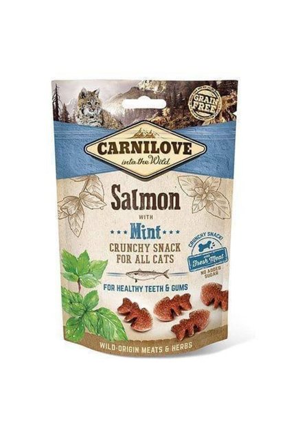 Carnilove Salmon with Mint Crunchy Snack for Cats 50g