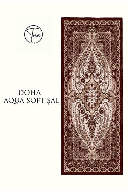 Doha Aqua Soft Coton Shal - Ethnic Patterned