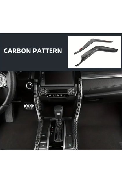 For Honda Civic Fc5 Fk7 2016 2021 Model Sedan Hatchback Gear Shift Lever Left and Right Trim Carbon Accessory