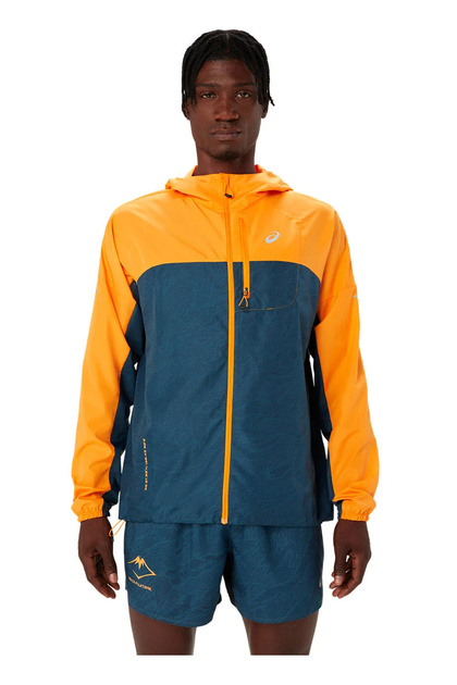 Asics 2011C991-800FUJITRAIL PACKABLE WIND Turuncu Erkek Kapüşon