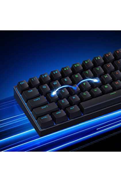 MCHOSE Ace 60 Pro %60 Hall Effect Ice Blue Manyetik Switch RGB