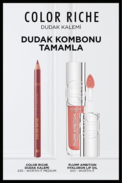 L'Oreal Paris Soft Berry Kiss Lips Dudak Kombosu Color Riche Dudak