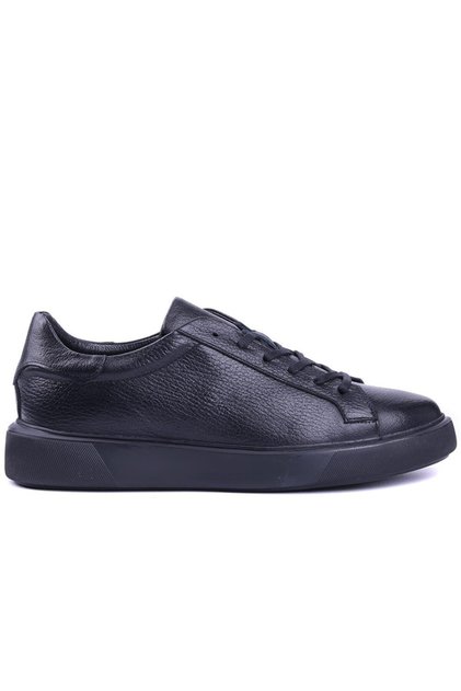 - Black Leather Lace-Up Men's Casual Shoes 101-1040-E100