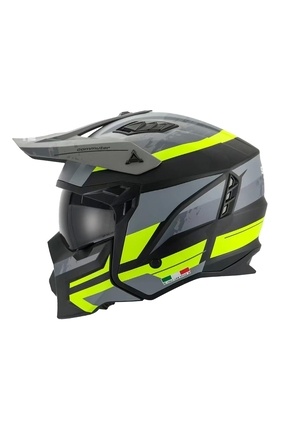 Sway - FS-X2 TOKYO FULLFACE KASK - TİTANYUM BEYAZ SİYAH - Large