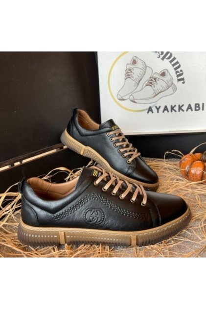 %100 Hakiki Deri Rahat Ortopedik Erkek Günlük Sneaker Spor Ayakkabı Yeni Sezon 39-44