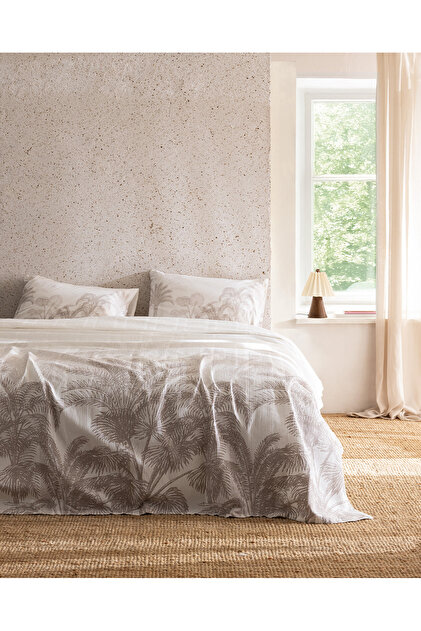 palmadiva H GORGEOUS 4点セット Madame Coco Aruba Çift Kişilik %100 Pamuk Karde Baskılı Pike