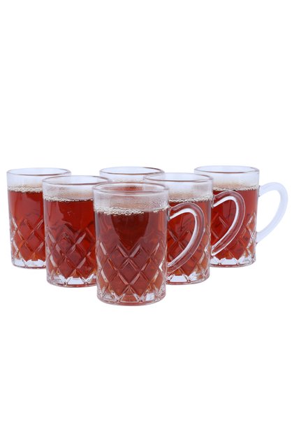Max Tea Cup Set, Saif Gallery, 6 Pieces, Clear