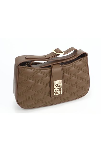 Schultertasche, Handtasche, GIOVANNA, Schokoladenfarbe