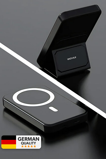 Woyax Magsafe Powerbank Standlı 10000mAh Hızlı Taşınabilir Batarya
