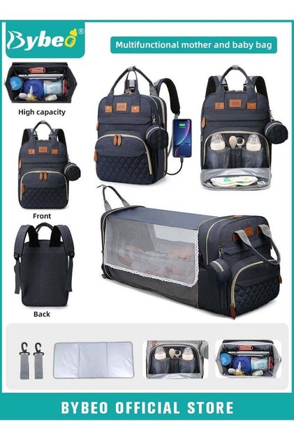 Baby Diaper Bag Backpack, Multifunction Diapers Changing Station for Boys Girls Outdoor and Travel,